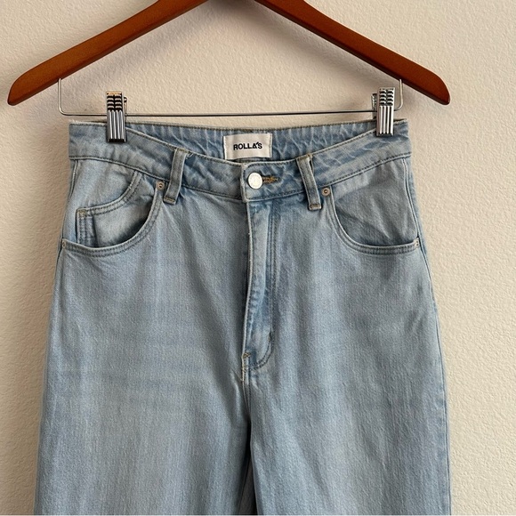 ROLLAS East Coast Flare Tash Blue Jeans Size 27 - Picture 10 of 13